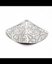 Lot 10 Pendentifs En Acier Inoxydable, Neufs
