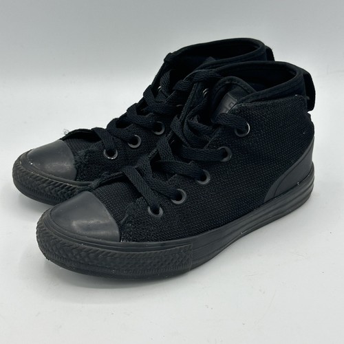 Converse Chuck Taylor All Star Syde Street Mid Black On Black Size 13 Junior