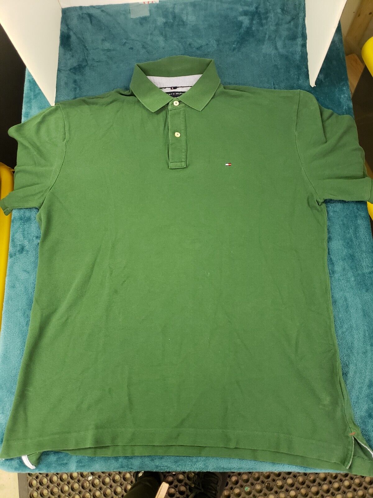 Tommy Green Short Sleeve Polo Shirt Size Large Classic Cotton | eBay