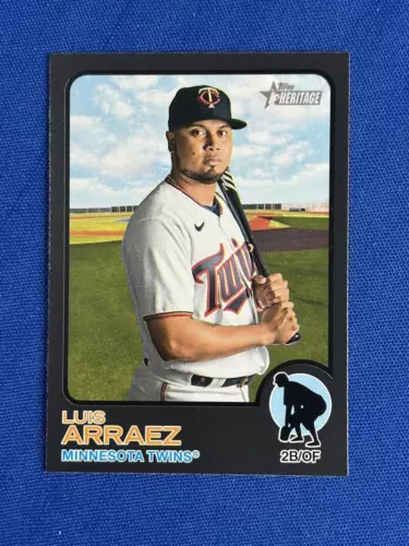 2022 Topps Heritage Black Border #237 Luis Arraez Twins SSP SP Print Run /50