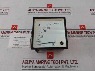Rishabh EQ 96 AC Ammeter P1030295RIS, E236986 850V 0-75/150A