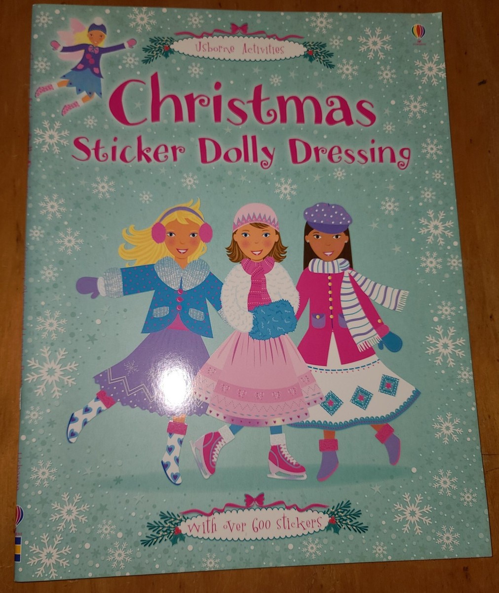 white christmas dresses Little Sticker Dolly Dressing Snow Princesses