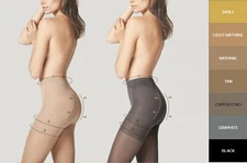  Super FiORE Total Slim Tights 20 DEN, 40 DEN Body Care Shaping Tights M5106/7