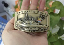 G&uuml;rtelschnalle F210 Fregatte EMDEN EK - massiv - German Navy