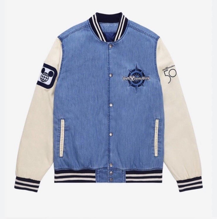 Vintage Walt Disney World 50th Anniversary Varsity Jacket  display picture 1