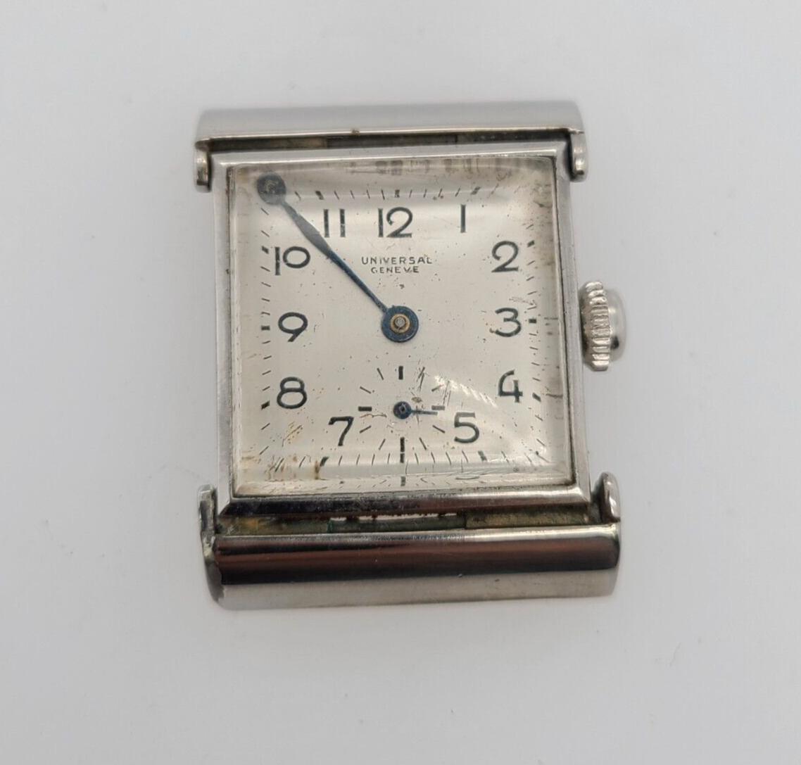 Vintage Universal Geneve Swiss Watch Face for Parts/Repair