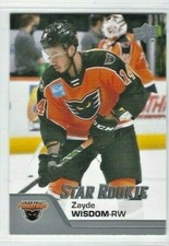 2020-21 Upper Deck AHL #165 Zayde Wisdom Star Rookie