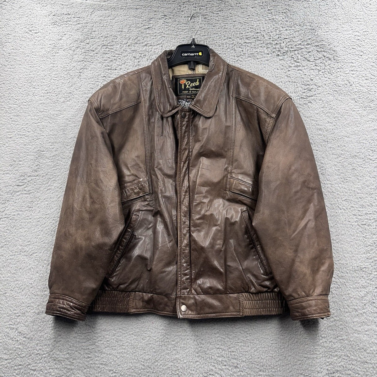 ▪️70’s【REED】 LEATHER JACKET 70s Reed Sportswear Leather Bomber Jacket – Second Rodeo
