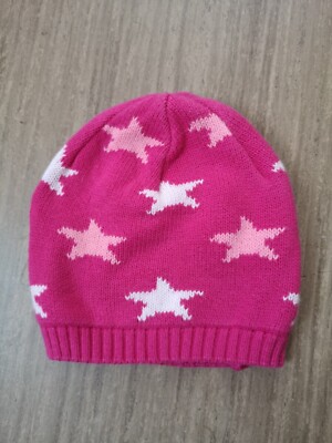 mütze Mädchen Sterne bobo pink Hut Kappe Winter warm Kleidung 49cm