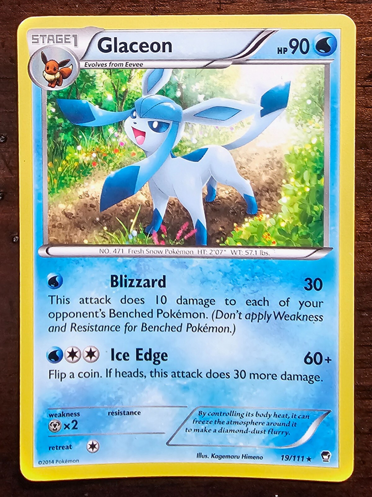 Glaceon - Regular- 19/111 - Furious Fists - LP