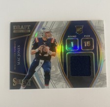 2021 Panini Select Football Mac Jones Draft Selections rookie jersey white /75
