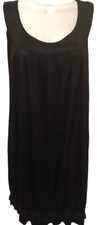 ALICE + OLIVIA Anthropologie Dress Silk Sleeveless Black Cocktail Mini Small