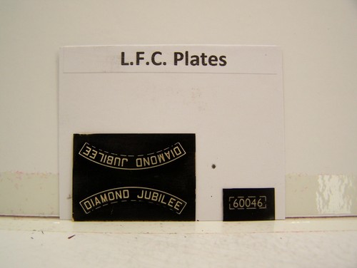 LFC LNER/BR 60046 Diamond Jubilee Typenschilder schwarz | Zustand: New