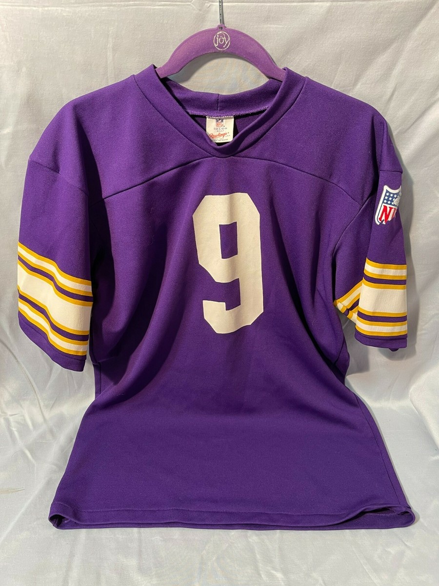 Rawlings NFL ユニフォーム ビンテージ フットボール　シャツ Vintage 1970s Minnesota Vikings #9 NFL Rawlings Football