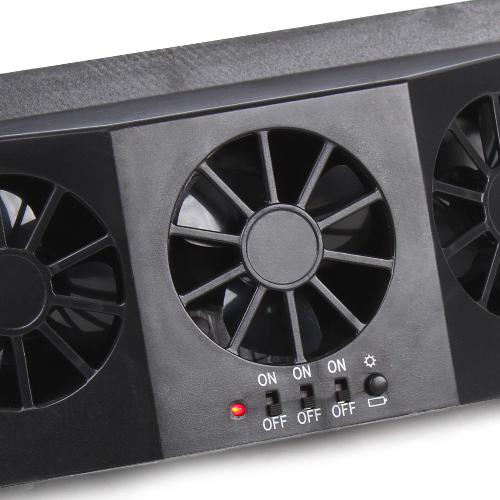 Air Vent Exhaust Window Fan Car Fan Solar Powered Window Hanging Type