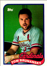 Tom Brunansky 1989 Topps Base Baseball card #60 St. Louis Cardinals