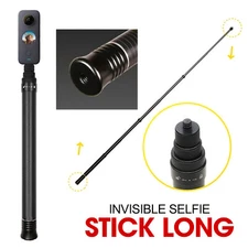 Carbon Fiber 3m Long Invisible Selfie Stick For Insta360 Adjustable Sport Camera