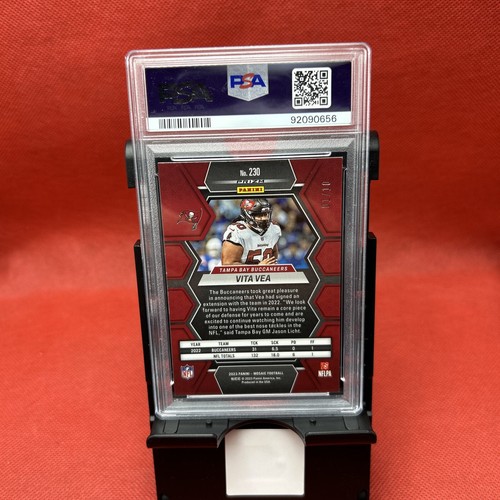 2023 Panini Mosaic No Huddle Gold SSP 01/10 Vita Vea #230 PSA 9 - Picture 2 of 5