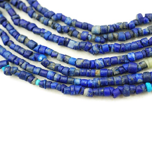 TINY Lapis Lazuli Afghani Rough Cut Beads 2.5mm Genuine Lapis (2402F064) Rustic - Picture 3 of 10