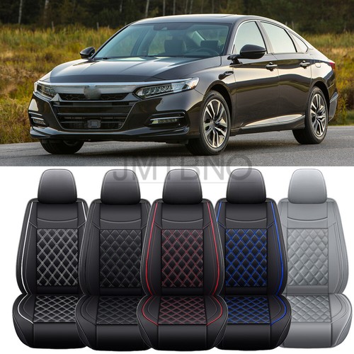 5Seats Car SUV PU Leather Seat Covers Cushions For Honda Accord Civic