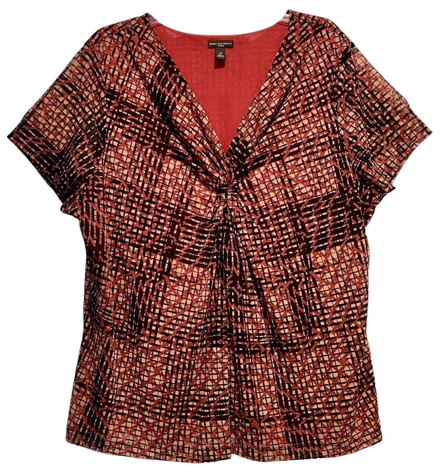 Prendas para mujer Dana Buchman informales geométricas de nailon