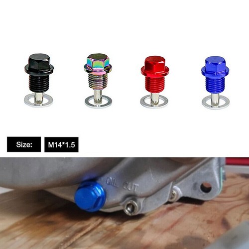 1pc M14 x 1.5MM Engine Magnetic Oil Drain Plug Screw Nut Bolt Oil Drain Sump Nut - Picture 2 of 12