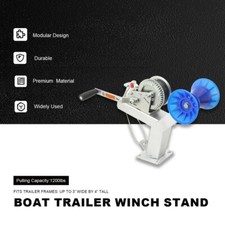 Adjustable Boat Trailer Winch Stand w/ Roller Boat Trailer Winch Post For 3"x4"