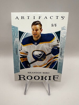 Brandon Biro - 2022-23 Upper Deck Artifacts Rookie #193 Black /5 Sabres SSP RC