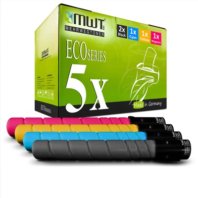5x Toner für Konica Minolta Bizhub C 360, TN-319 TN319 Set CMYK