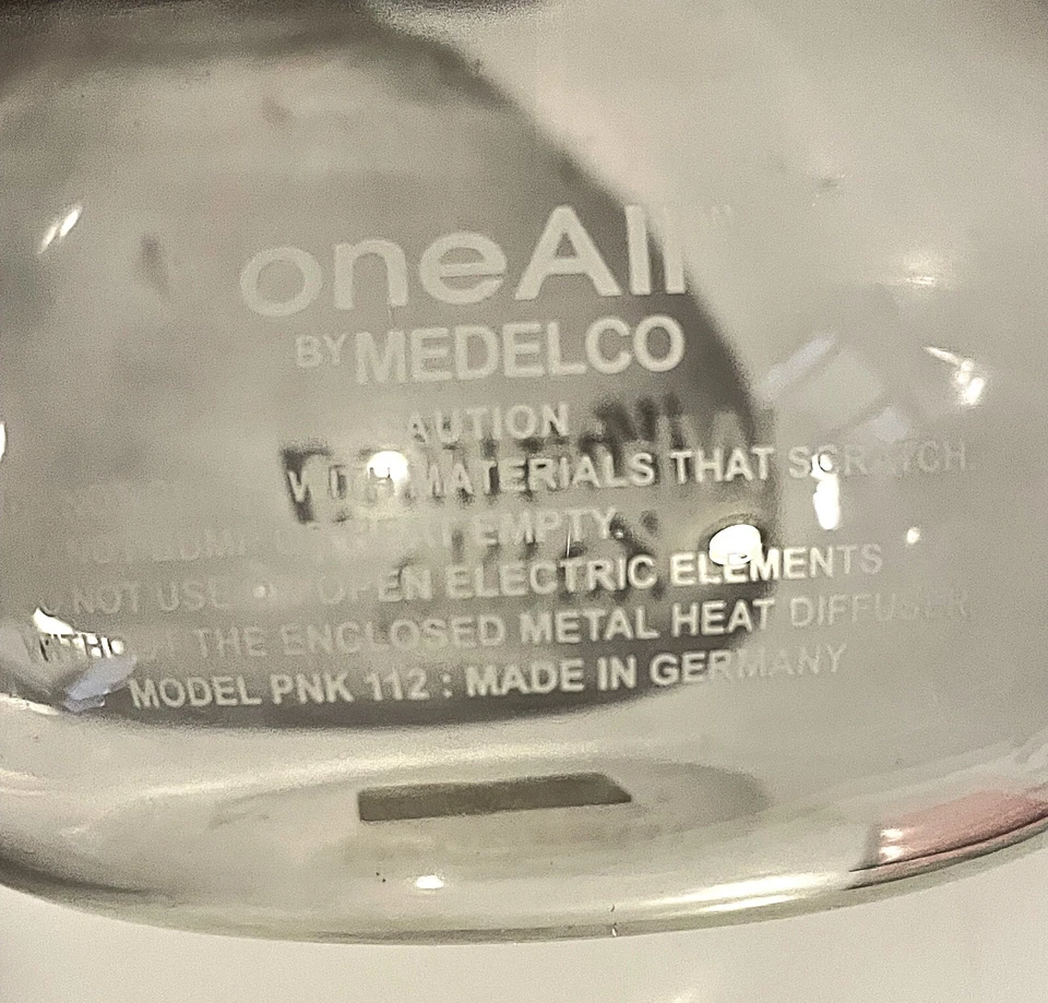 Hervidor silbador de vidrio Medelco de 3 piezas capacidad 12 tazas Foto 4 de 4