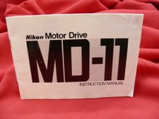 Nikon MD-11 Motor drive instruction manual SKU 25