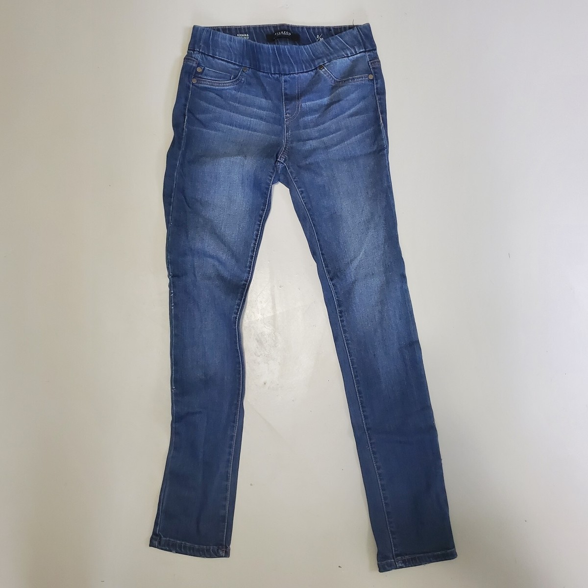 Liverpool Jeans Company Womens Jeggings Pocket Elastic Waist Blue