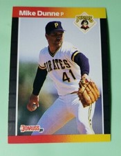 1989 Donruss Pittsburgh Pirates Baseball Card #269 Mike Dunne