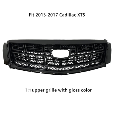 Fit 2013-2017 Cadillac XTS Front Bumper Black Upper Grille Lower