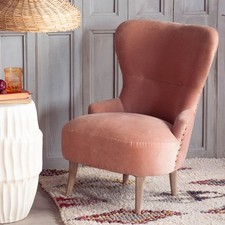 Graham and Green Ree Cocktail Chair - Blush
