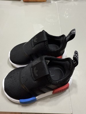 Toddler Size 5K Adidas NMD 360  Black OG  Multi-Color Sneakers