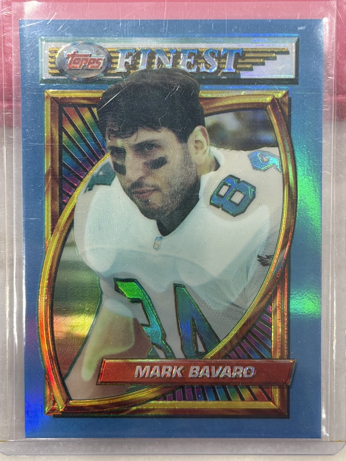 1994 Topps Finest - Mark Bavaro #34 Refractor Set Break