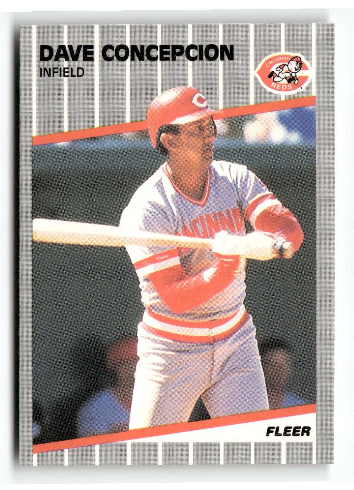 Dave Concepcion #156 Baseball Cards 1989 Fleer Glossy trading card — raw and PSA graded price guide