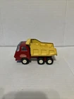 Vintage Tonka Mini 5" Red & Yellow Dump Truck Metal Pressed Steel Construction