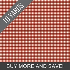 1/8" Gingham in Barn Red - 10 Yard Bolt by Hawthorne Supply Co