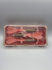 Vintage Unicorn Darts Of Distinction With Red Flights And Case