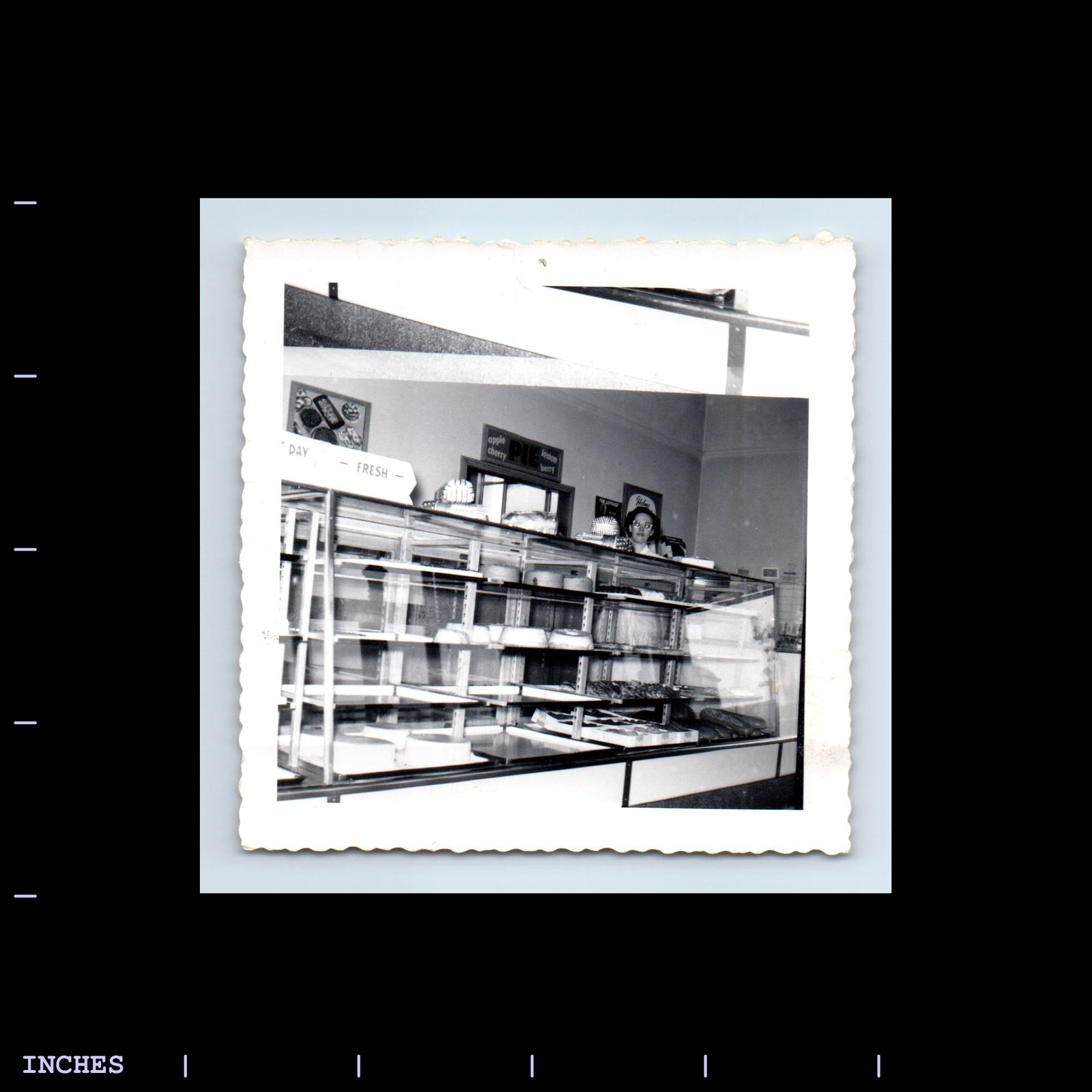Vintage Occupational Art Print: Woman at Bakery Donut Shop