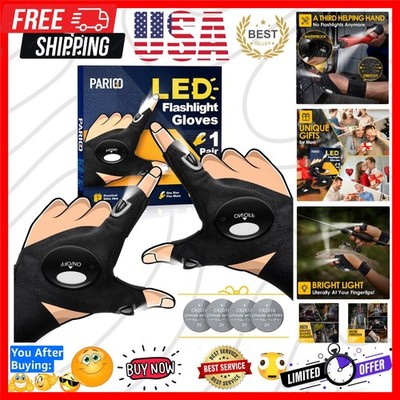 best rechargeable flashlight gloves LED (Set of 2) Sharper Image Suitable for those who like outdoor activities and hands on operating Detailed description 8 Best Flashlight Gloves on