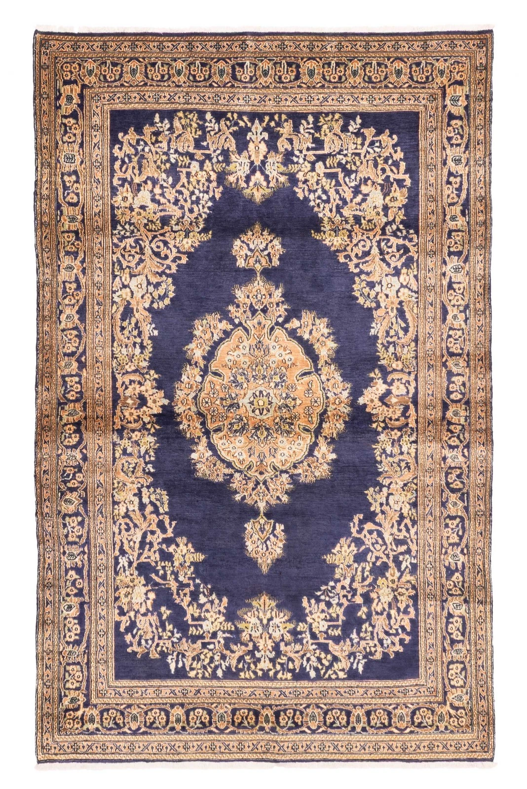 Vintage Traditional Hand-Knotted Area Rug 4'5" x 7'2" Oriental Wool Carpet
Opens in a new window or