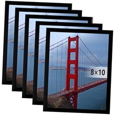 Picture Frame Wall Hanging Photo Frame, 5 Pack 8x10 Black