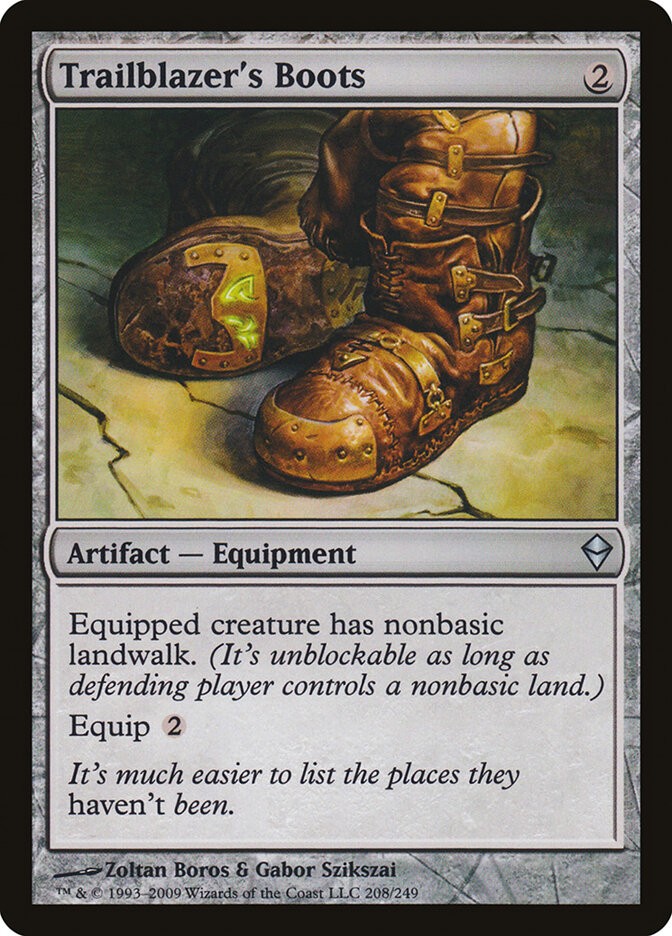 Trailblazer's Boots (208) Zendikar ZEN MTG Magic