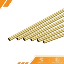 6pcs - Brass Round Tube 3.5mm OD 0.25mm Wall Thickness 300mm Length Pipe Tubing