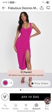 Lulus Pink Scallop Neckline Bodycon Dress