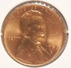 USA, 1956-D Lincoln Cent, Red UNC, NR, 5-12