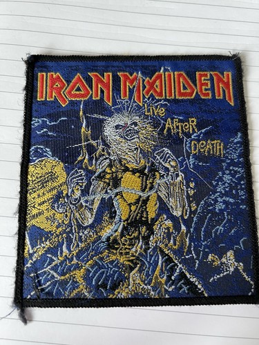 Vintage 90's Iron Maiden Live After Death Patch - 10cm × 10cm - Heavy Metal
